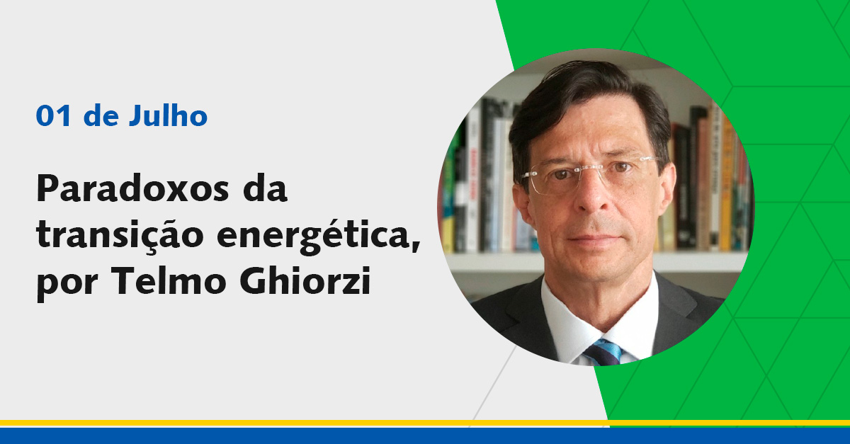 Capa da notícia "Paradoxos da transição energética", com a foto do Telmo Ghiorzi